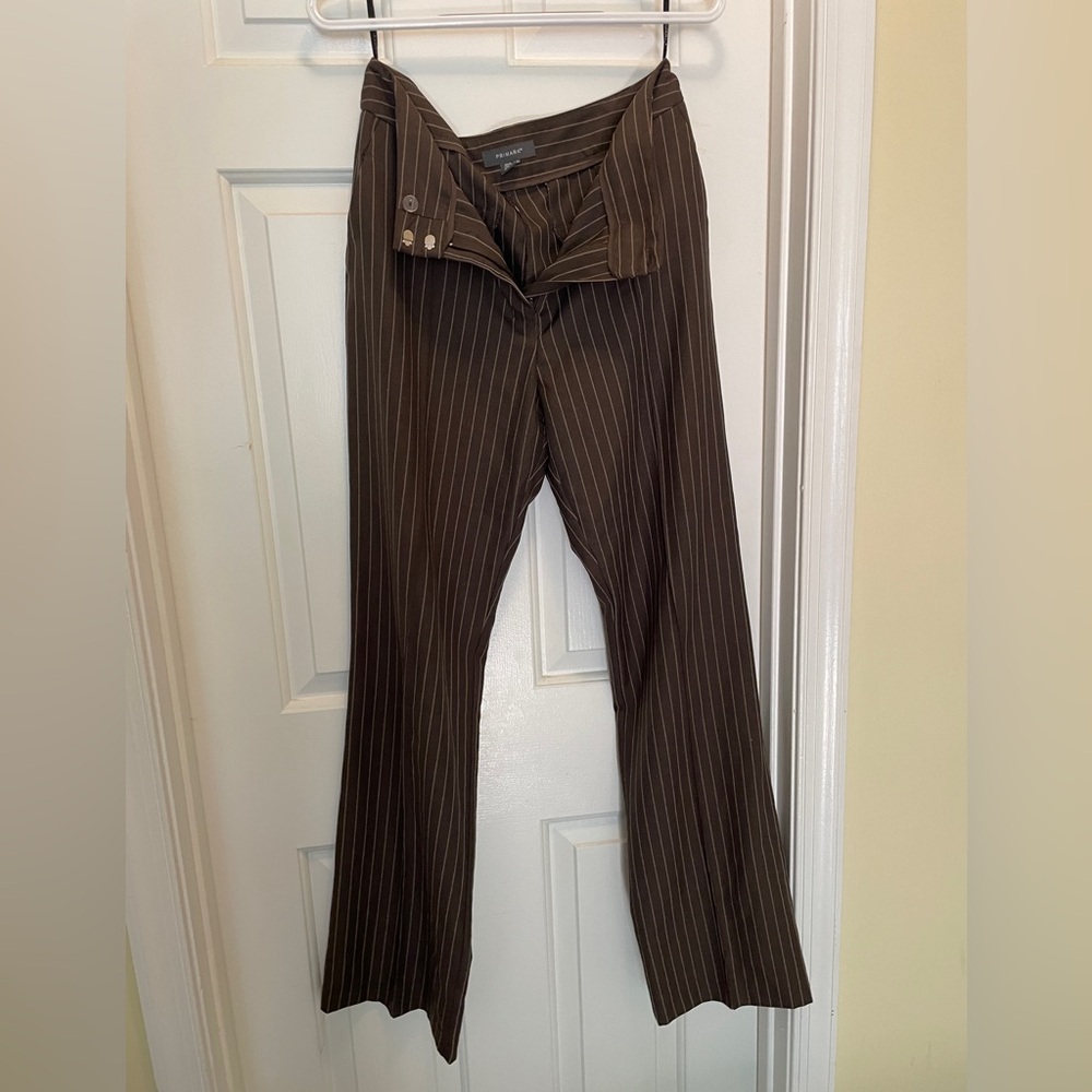 Primark Chocolate Pinstripe Trousers